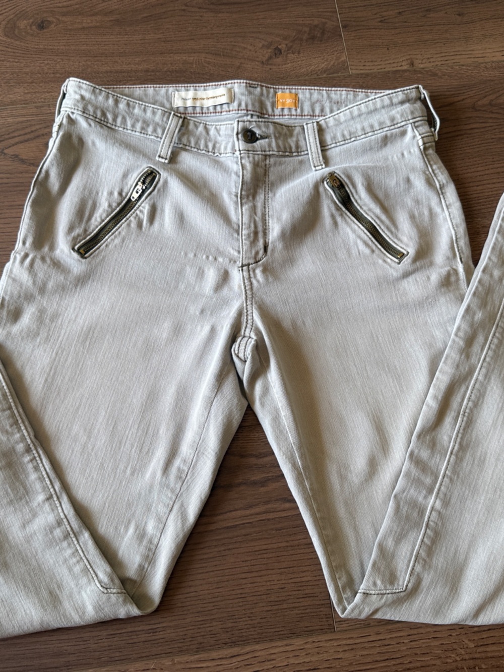 Pilcro and the Letterpress - Zippered Utility Ankle Pants - Tan